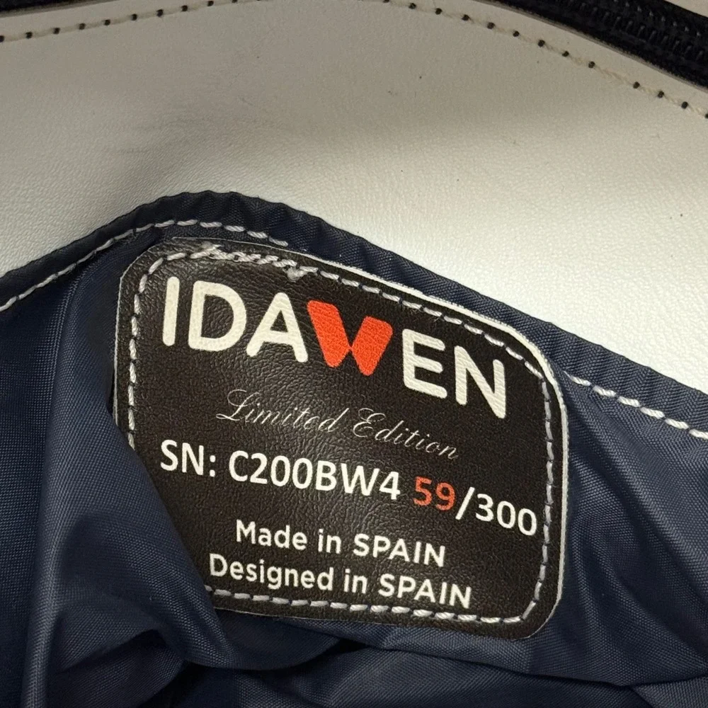 Idawen Tennis Paddle Bag Men Large Blue Orange Limited Edition Duffel Spain